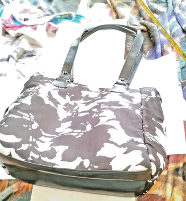 Zaza fabric  Bag Black/white purse we ship 7 days a week