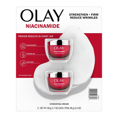 Olay Regenerist Niacinamide + Peptide 24 Face Moisturizer, 2 x 1.7 oz