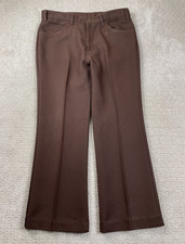 Vintage Levi's Action Slacks Men Fits 36x29 Brown Business Casual Talon USA Made