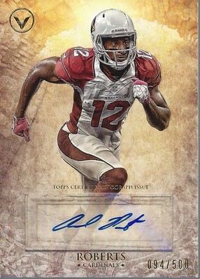 2012 Topps Valor Centurion Autographs #CAAR Andre Roberts Auto /500 - FB