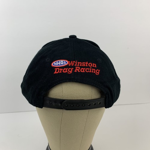 VTG RARE NHRA Winston Drag Racing 325mph Hat Cap Speed Limit Logo 7 Snapback - Picture 2 of 9