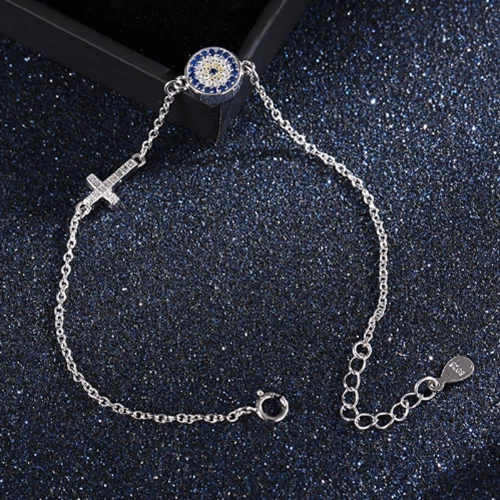 Greek bracelet shop with cross