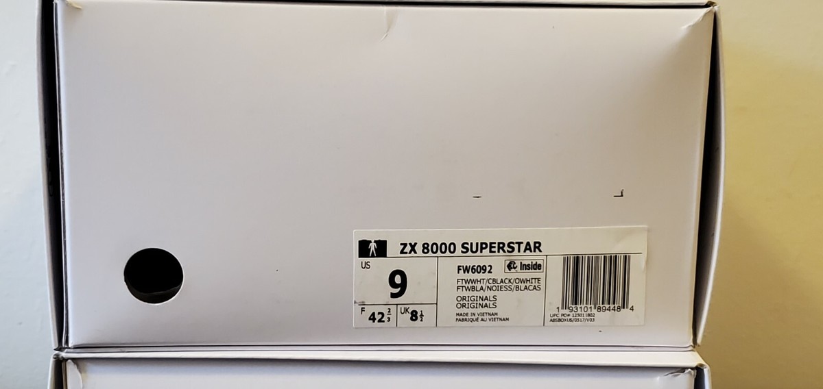 Size 9 - Adidas ZX 8000 A-ZX Series - Superstar for sale online | eBay