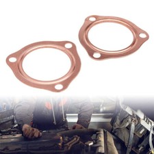 2x 2.5 Universal Copper Header Exhaust Collector Gaskets Flanges 3-hole 2-12 2x 2.5 Universal Copper Header Exhaust Collector Gaskets Flanges 3-hole 2-12
