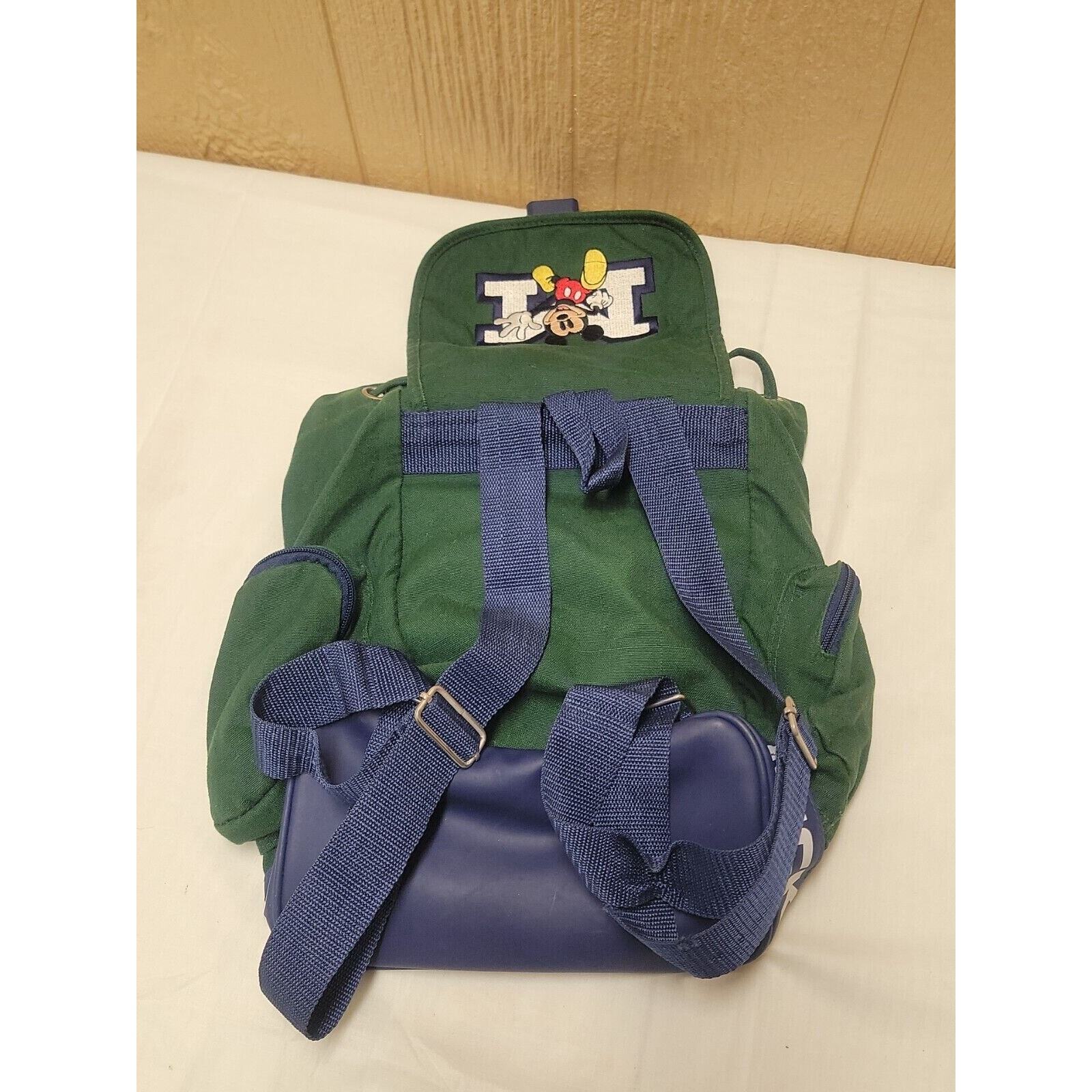 Mickey Mouse Backpack Drawstring Multi-Pockets 12… - image 4