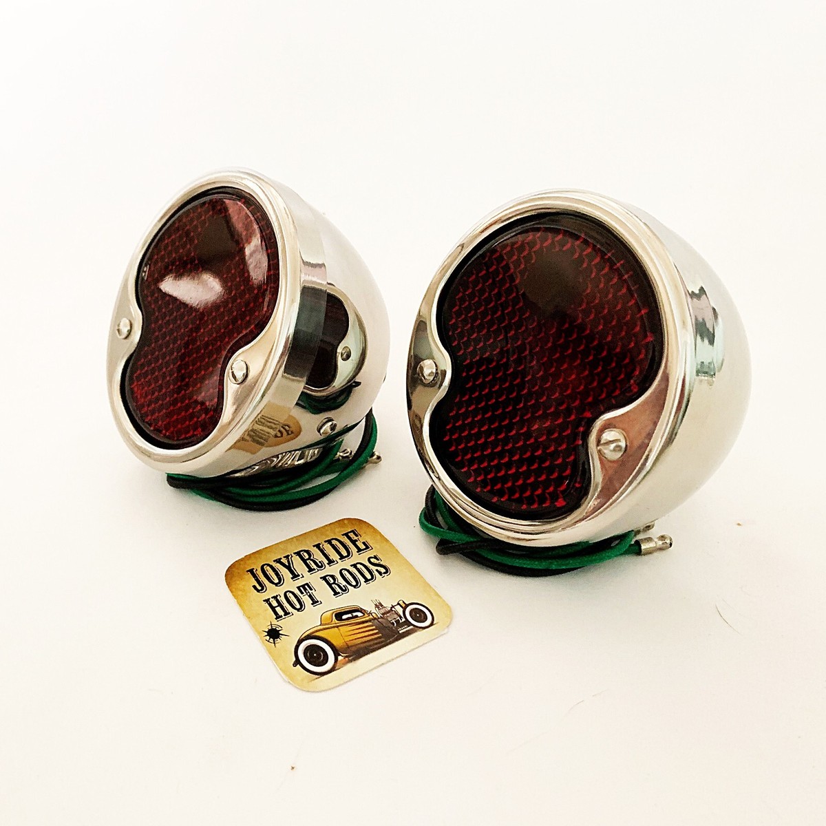 1932 Ford Tail Lights - Original Style- Pol S/S 12V - (1932-42