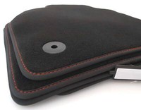 FußMatten FüR Seat Tarraco Ziernaht FR Rot Velours Autoteppich Original QualitäT