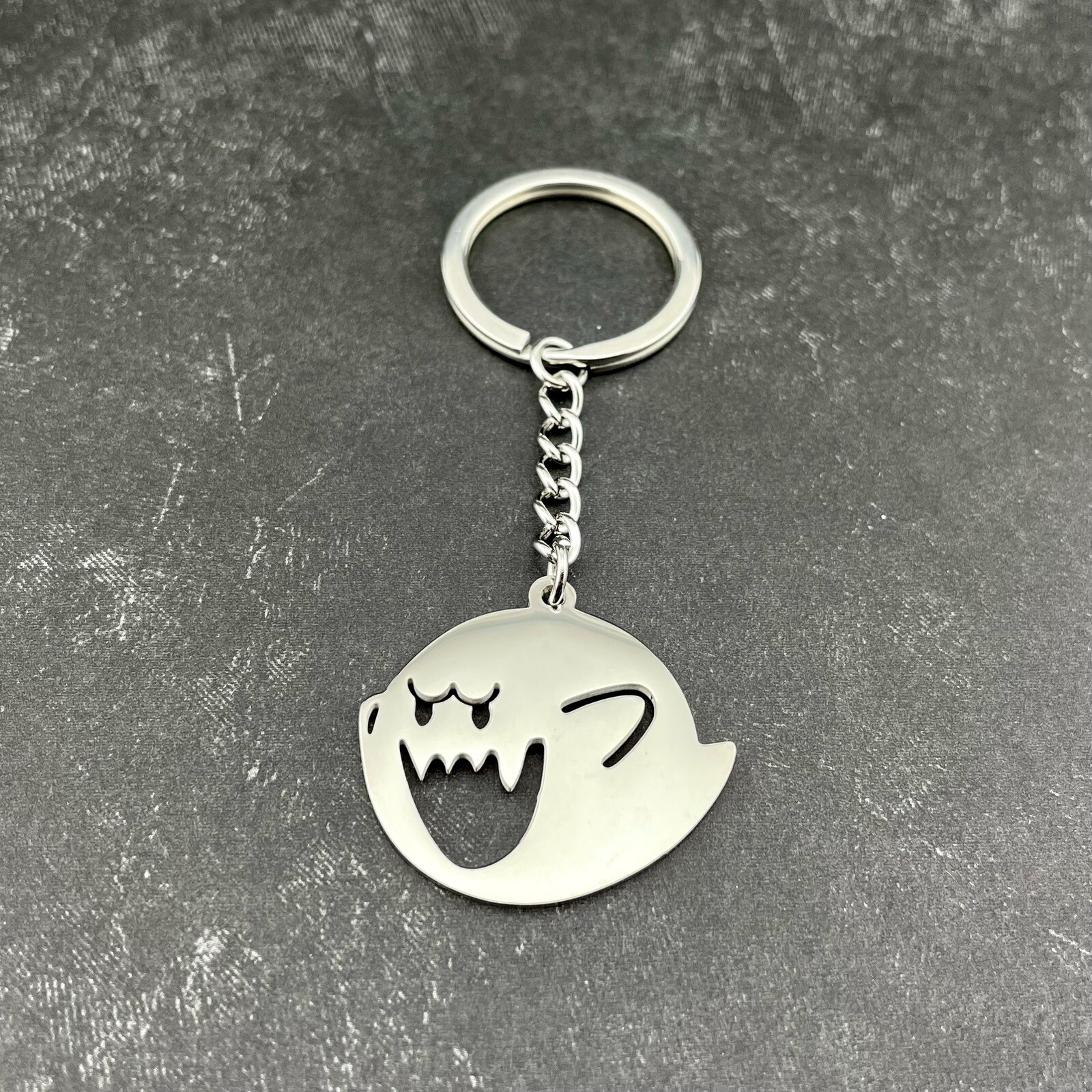 Boo Metal Keychain Super Mario Brothers
