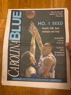Carolina Blue Magazine Kris Lang #1 Seed March 10,2001