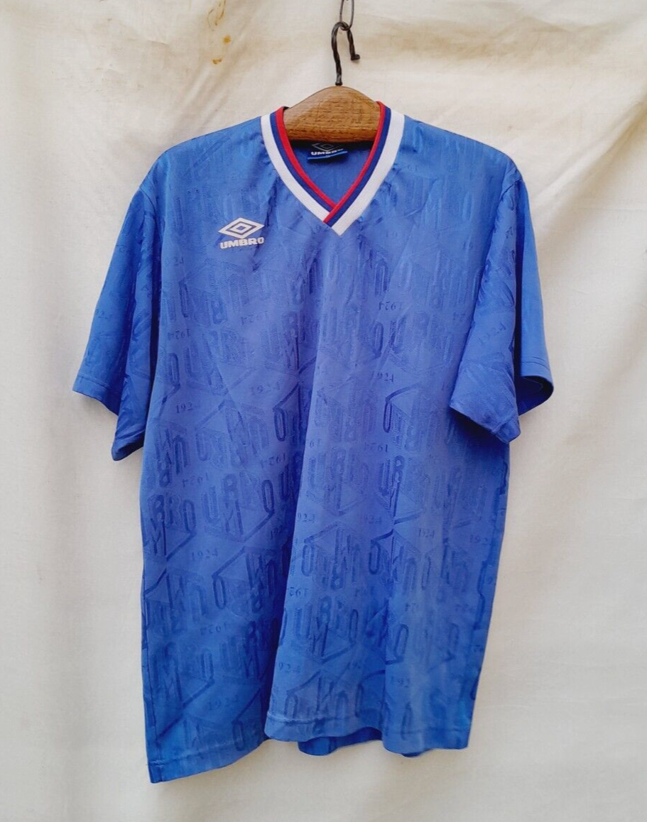 Vintage Umbro Template Shirt Jersey Mens Extra Large Blue Logo