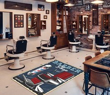 Tappeto 3D Noble Red Chair NA2403 barbiere negozio gioco elegante foto tappeto tappetino Romy