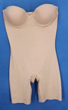 Assets by Spanx Underwire Lined Strapless Midthigh Bodysuit Size M #H50