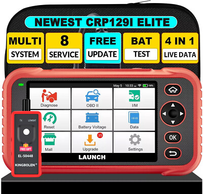 LAUNCH CRP129I CRP129X OBD2 Car Scanner ABS SRS SAS TPMS Diagnostic Scan Tool