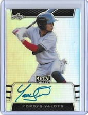 2019 Leaf Metal Draft YORDYS VALDES Silver Prismatic Auto RC /50 Guardians