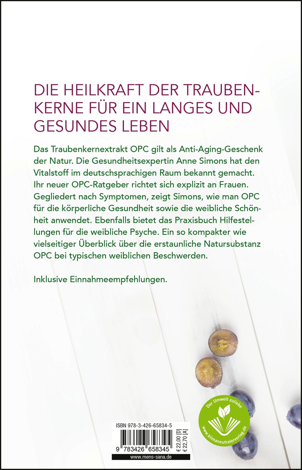 Thumbnail - Frauen Leben Länger Mit Opc | Anne Simons | Taschenbuch | 192 S. |