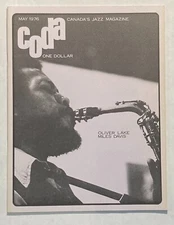 Coda The Jazz Magazine May 1976 Miles Davis, Oliver Lake, Harvey Pekar