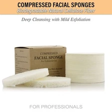 50 Pcs Appearus Compressed Face Wash Facial Sponges for Professionals (S1902Wx1)