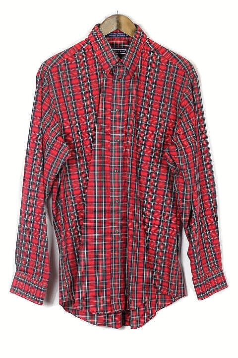 FILA Camicia elegante uomo manica lunga Savile Row multicolore quadri quadri bottoni 014