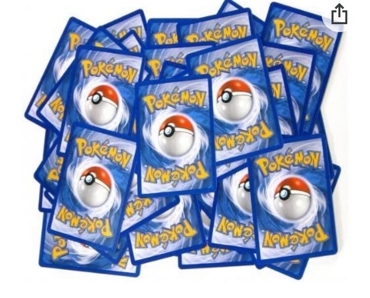 100 pokemon card - Assoted Cards - Common & Uncommon + 1 Legendary Ultra Rare 100 Random Pokemon Cards Top Class Cards Mega Box