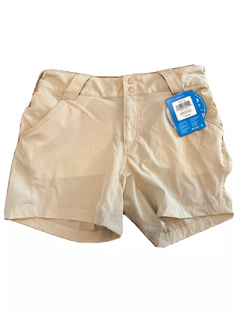 Columbia Omni Shade Shorts - Womens 8 Performance Fishing Gear - Khaki