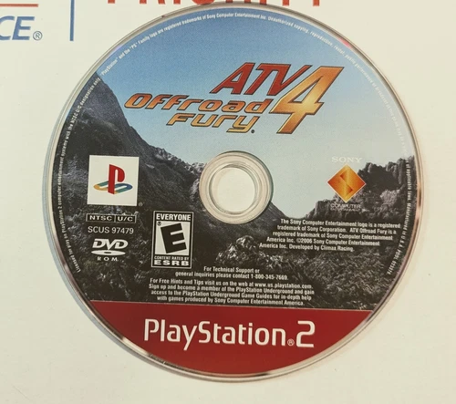 ATV Offroad Fury 4 (Sony PlayStation 2, 2006) PS2 Disc Only