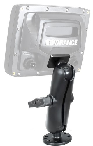 RAM Rugged Use Surface Mount for Lowrance Elite-5, Mark-5, Hook-5 Fishfinders - Afbeelding 1 van 3