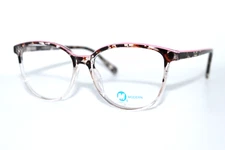 NEW MODERN OPTICAL INVOLVED PINK BROWN AUTHENTIC EYEGLASSES FRAMES 55-15-140MM