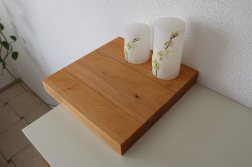 Wandboard Buche Massiv Holz Board Regal Steckboard Regalbrett NEU - Bild 5 von 12