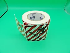 ULINE FLAMMABLE SOLID 4 STICKER ROLL 4"x4"