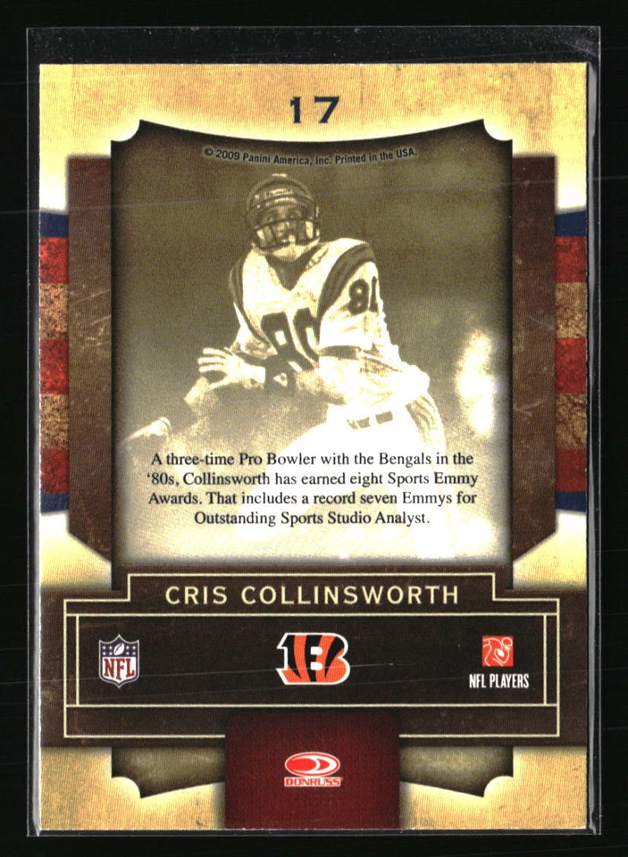 Cris Collinsworth 2009 Playoff Contenders Legendary Contenders #17 - Image 2 of 2