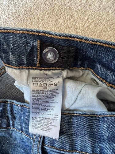 JEANS - Boys' - Old Navy - Medium Blue - Karate - Slim - Flex Max - Sz 18 - Picture 4 of 6