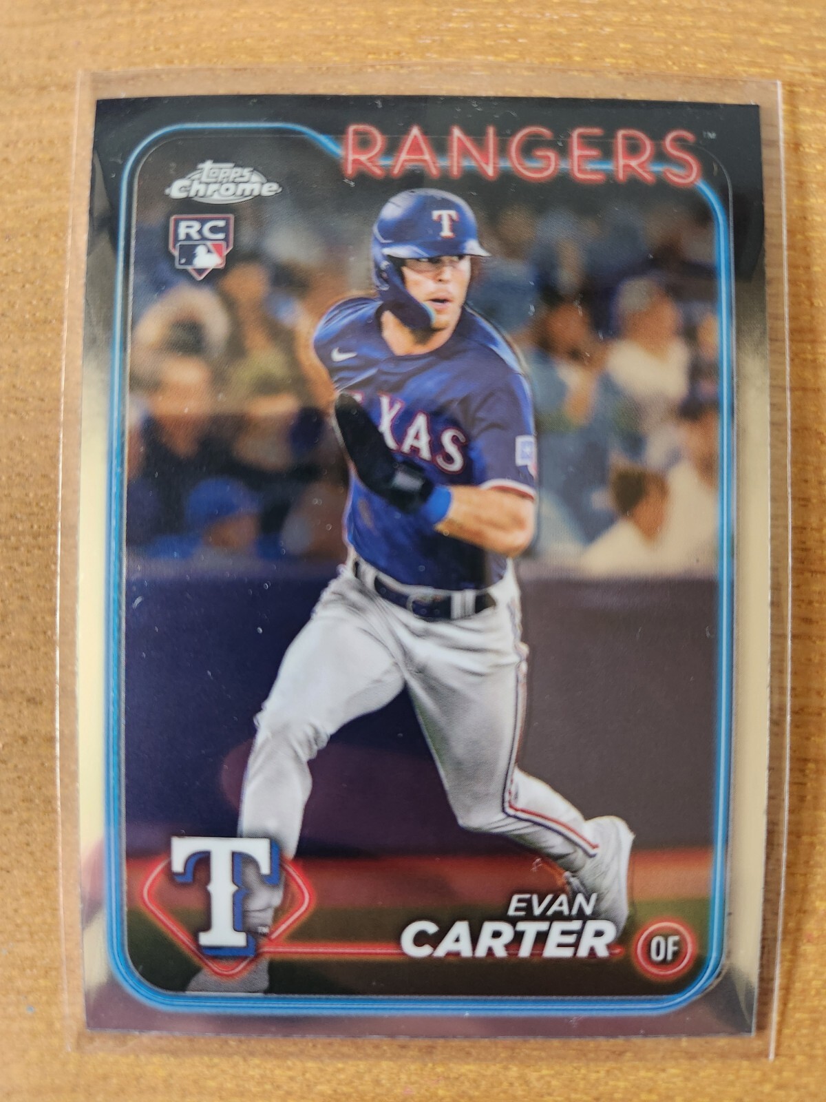 2024 Topps Chrome - Evan Carter Rookie (RC), #136 Rangers