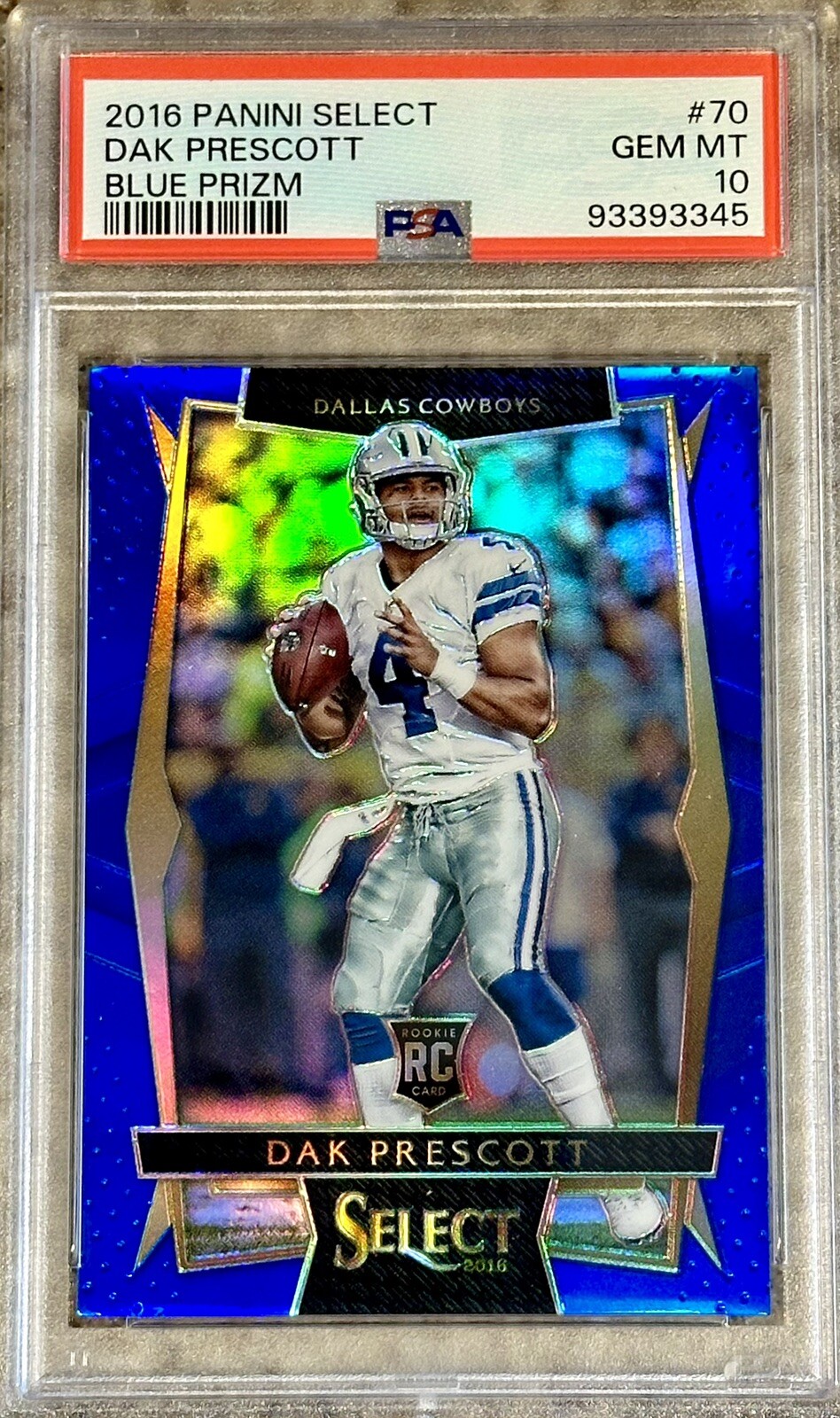 Dak Prescott Panini Select #70 Blue