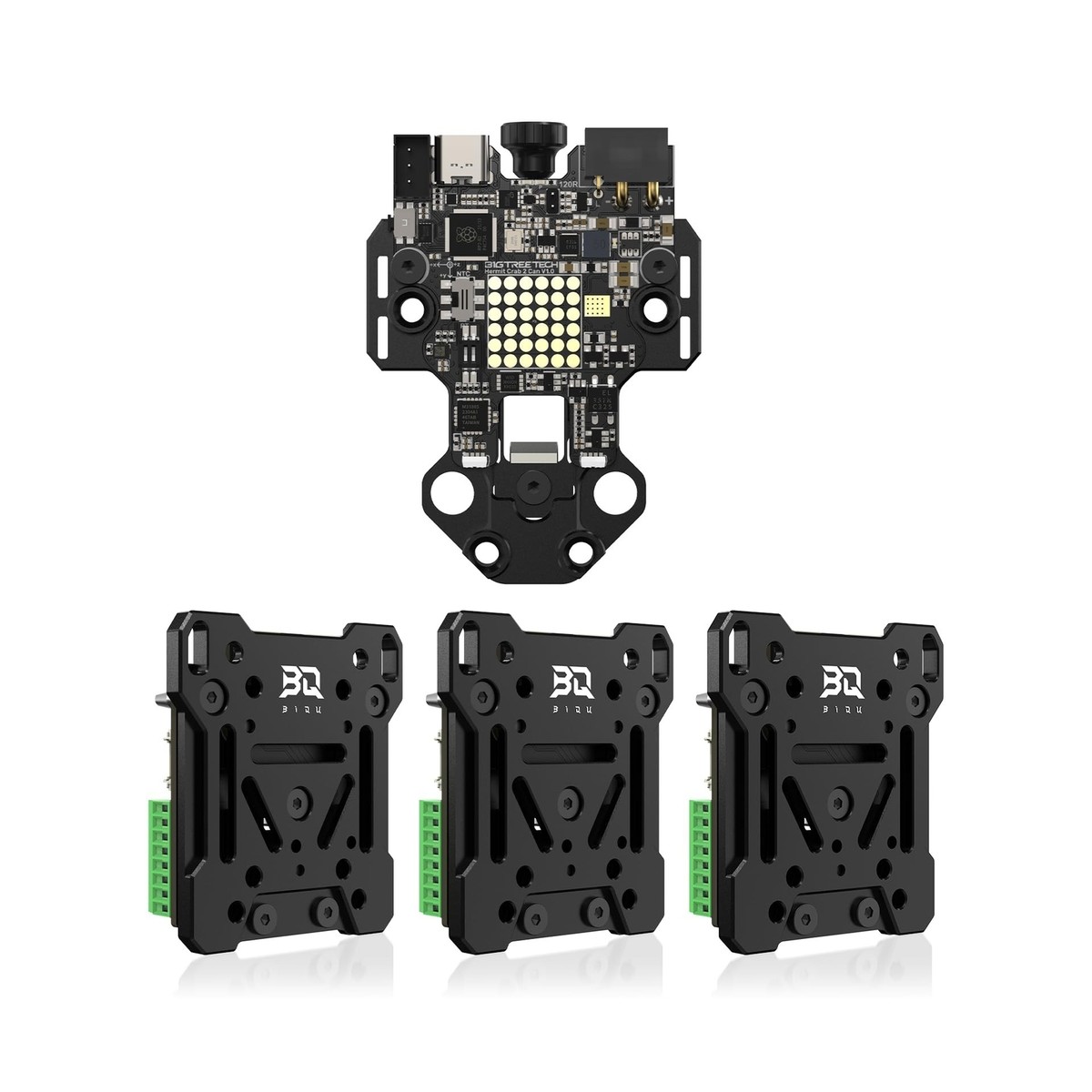 ネ*ピ様 ４号機　兜　29Vr基板ネンピ BIQU Hermit Crab CAN V2 3D Printer Upgrade Pom Slider Plate Hotend