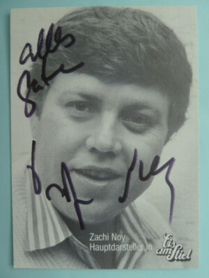 -aa- Zachi Noy (ISR) - ''Ice Cream Popsicle'' Autograph Card (1987)