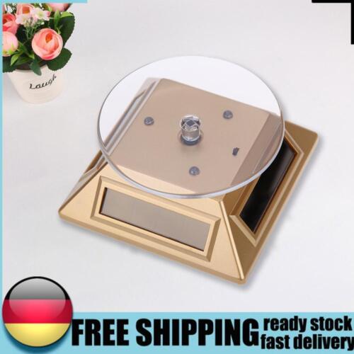Solar Showcase 360 Turntable Rotating Jewelry Watch Ring Display Stand 037B DE - Picture 1 of 5