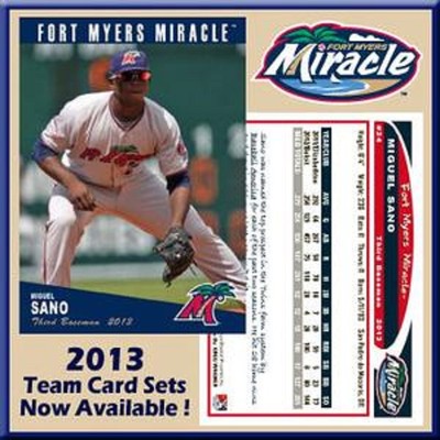 2013 Team Card Set  Fort Myers Miracle Byron Buxton Miguel Sano Twins Minors