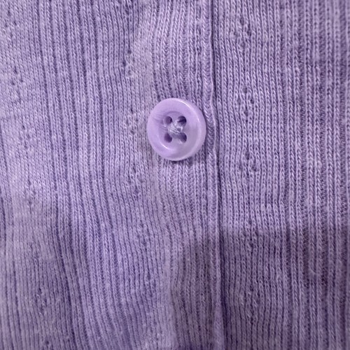 Wonder Nation Girls Short Sleeve Purple Rib Top Shirt Buttons Size XL (14-16) - Picture 8 of 10