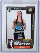 2025 Panini Instant Draft Night WNBA #DN-9 Ajsa Sivka Rookie Card RC Sky /387