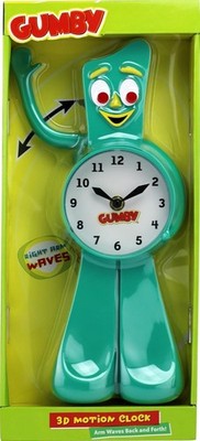 NJ Croce Gumby 3-D Motion Clock, Multicolor, (CL 100) Multicolor 