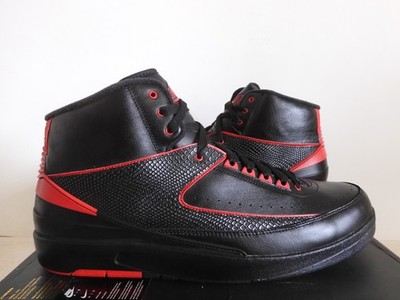 AIR JORDAN 上下セット 上下ブラック　上下レッド 2点セット Nike Air Jordan 2 Retro Alternate 87 Black-Varsity Red Sz 17 Rare