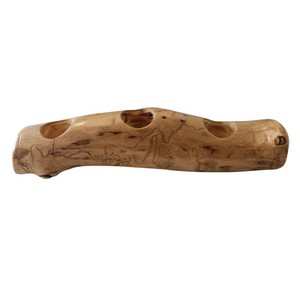 Rustic Wood Branch Candle Holder Center Piece Holds 3 candles Votives