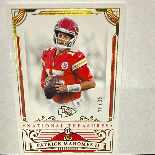 Panini 2025 National Treasures Patrick Mahomes II Chiefs #47 26/35