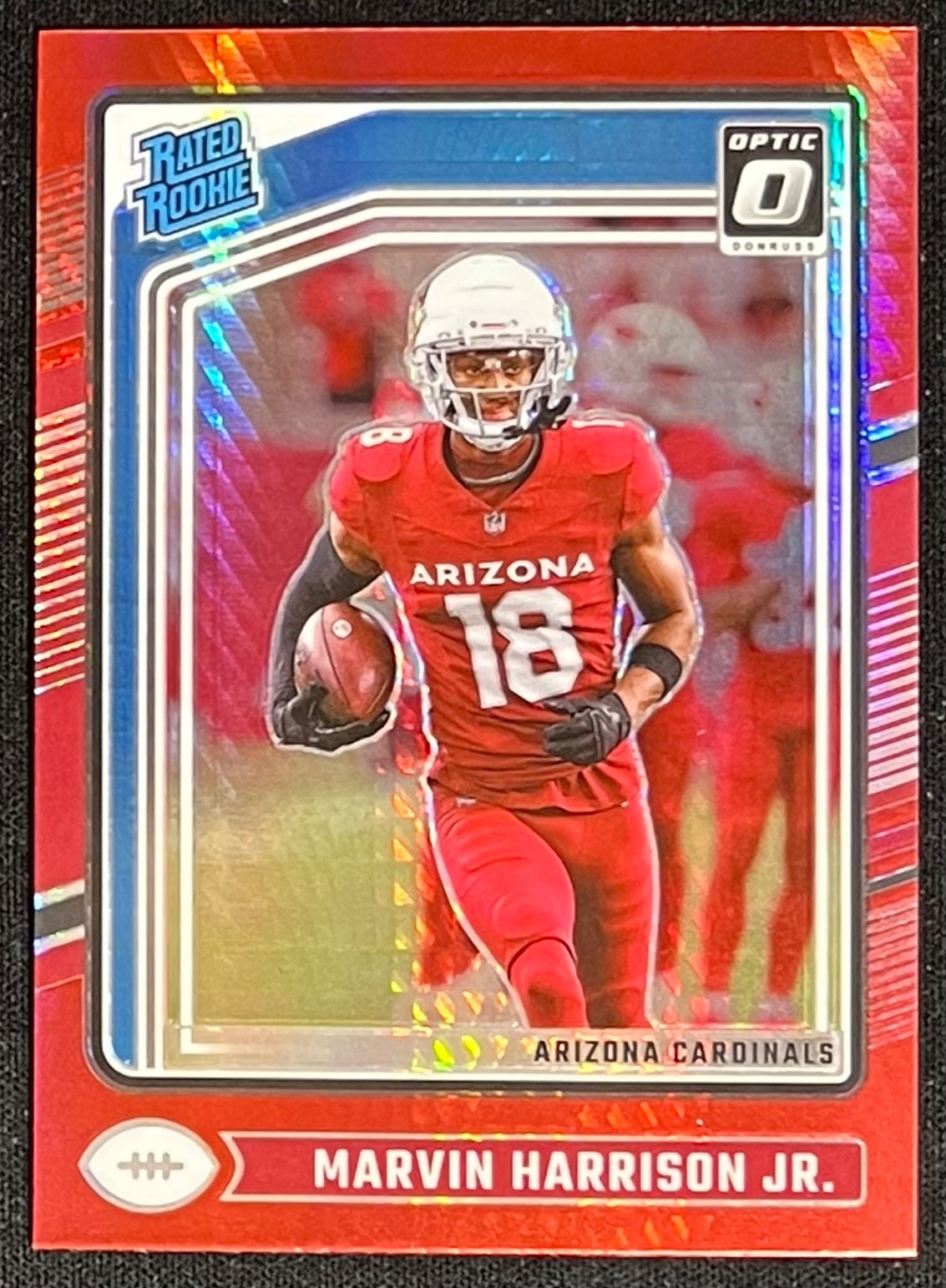 2024 Panini Donruss Optic Rated Rookie Marvin Harrison Jr 276 Red Hyper Prizm