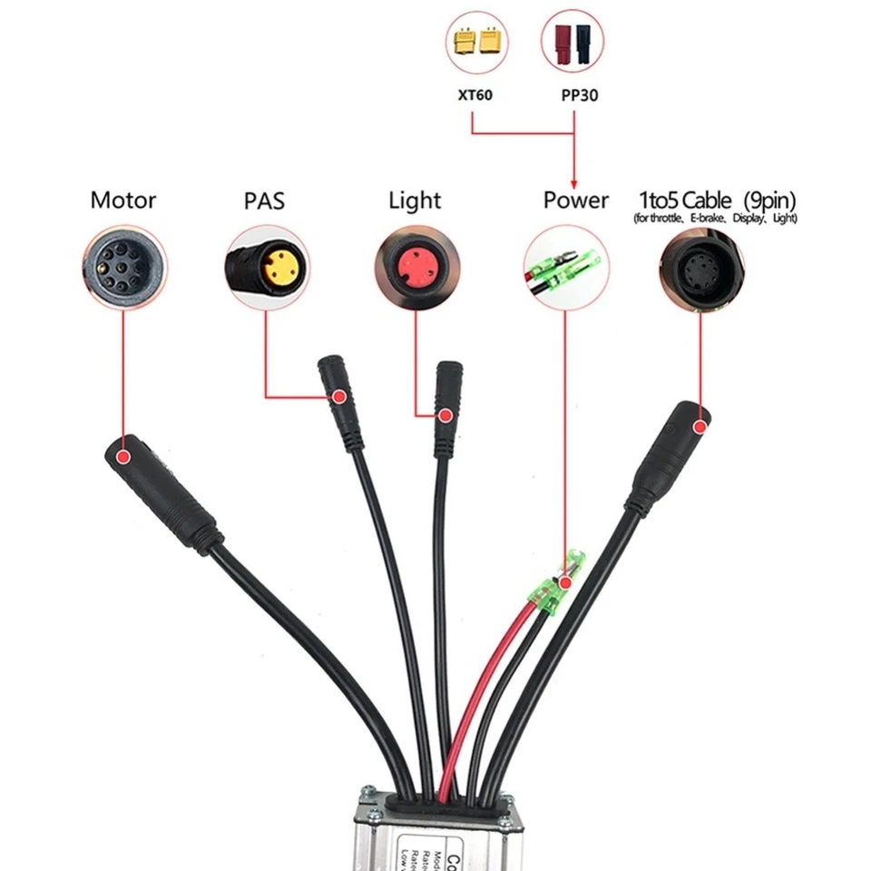 Front Light Function For Electric Bike Ebike Controller Front Light Line - Image 4 of 4