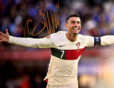 Autografo firmato CRISTIANO RONALDO 8x10" originale garantito con certificato di autenticità