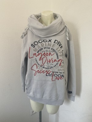 Soccx Sweatshirt Ladies Thick Size L Print High Neck As25