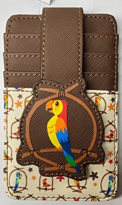 Disney Parks WDW Enchanted Tiki Room Birds Parrot RFID Clutch Slim Wallet NWT