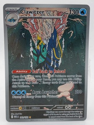 Pokemon Card Clawitzer 141/132 Full Art Illustration Rare Me1: Mega Evolution