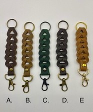 Handmade Keychain Leather Hand Strap Loop Braided Look - Great Unique Gifts